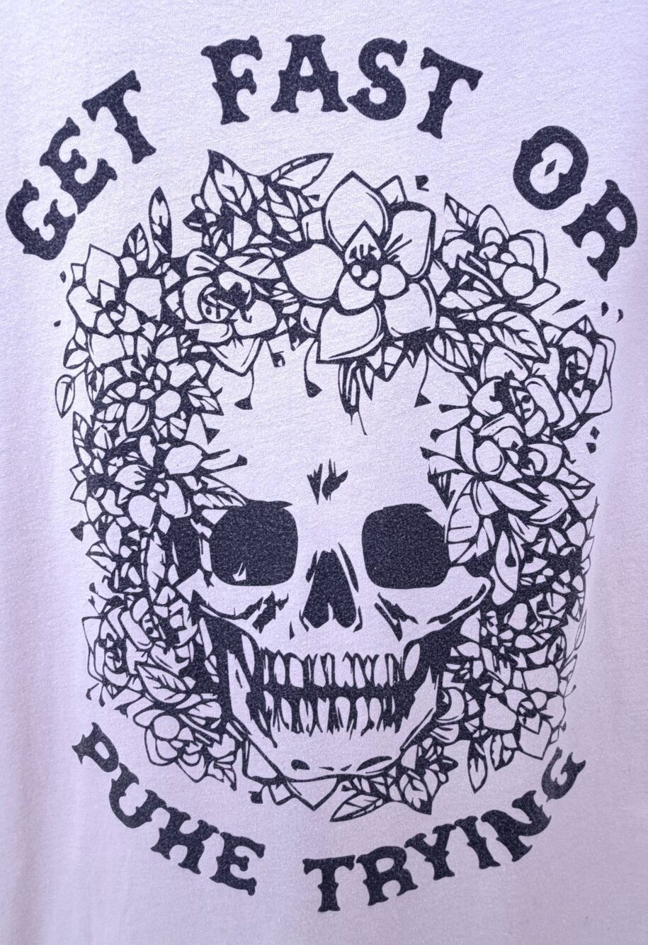 Sarah-Marie Design Studio Skull with flowers Short Sleeve T-Shirt Men's L - Picture 4 of 4